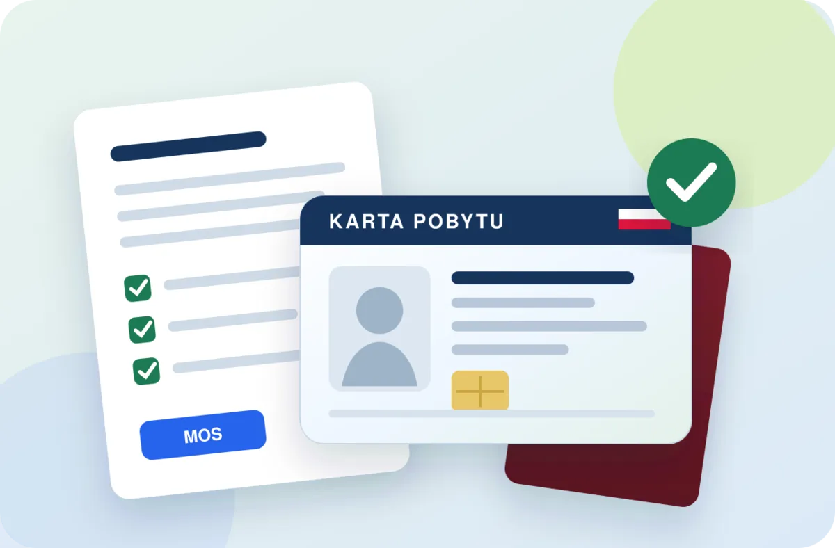 Residence card in Poland — illustration